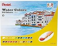 Pentel HTP-24B Aquarela HTP a Base de água, 24 Cores
