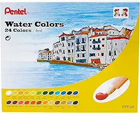 Pentel HTP-24B Aquarela HTP a Base de água, 24 Cores