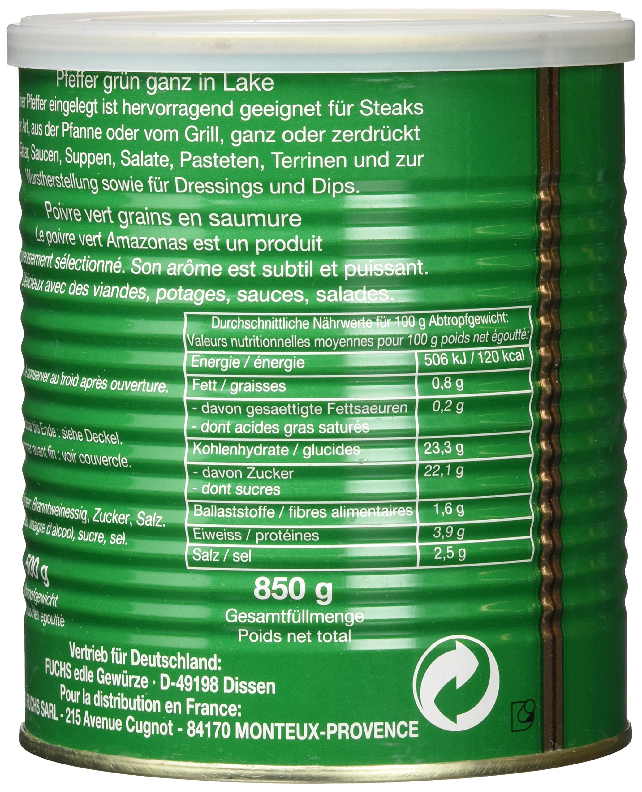 Fuchs Grüner Amazonas Pfeffer, 3er Pack (3 x 850 g)
