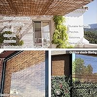 Vista 2 de Persianas de bambú para ventanas, persianas de bambú para patio al aire libre, persianas de bambú, persiana enrollable de filtro de luz, adecuada