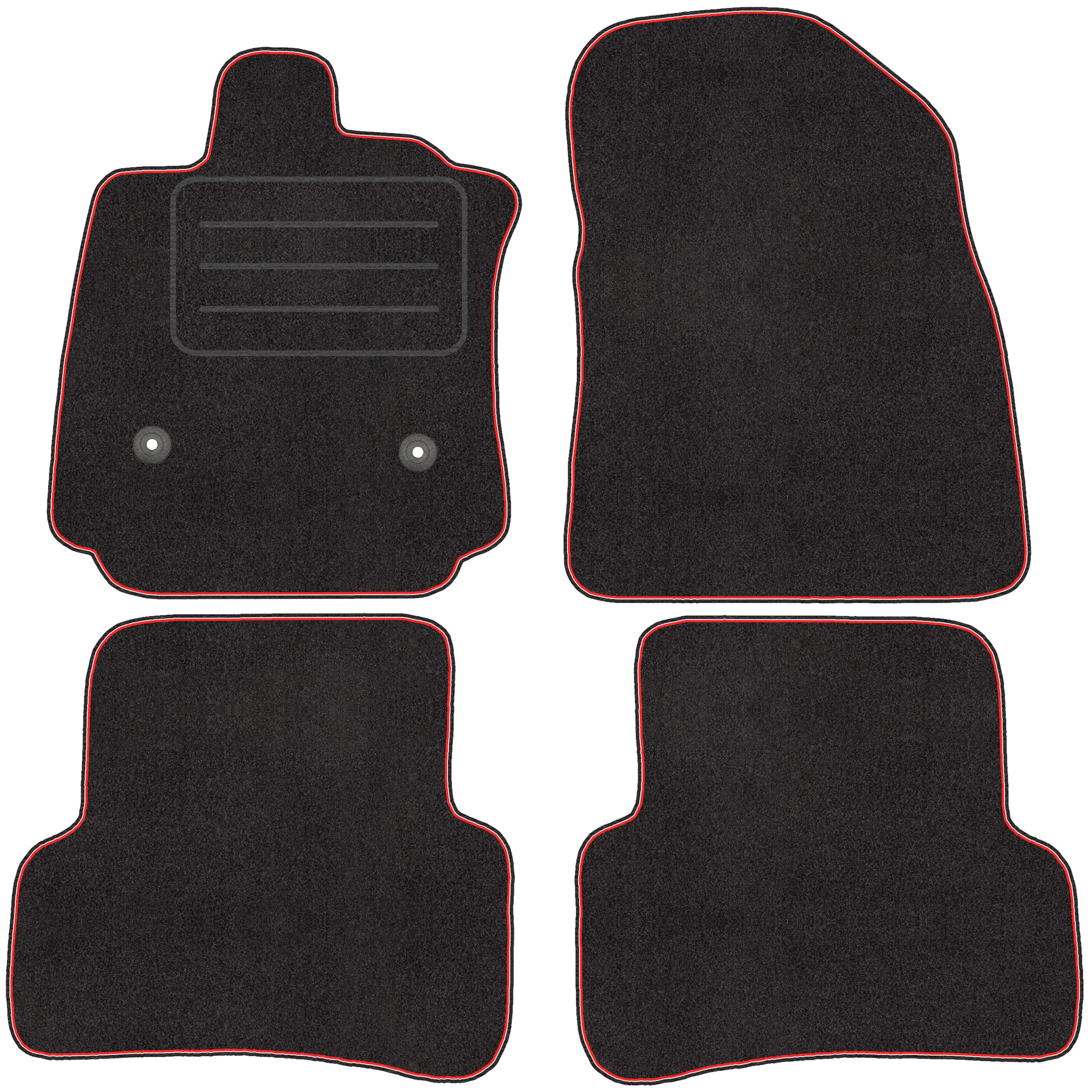 Tappetini in velluto per Renault Clio IV 2012-2020, 4 pezzi