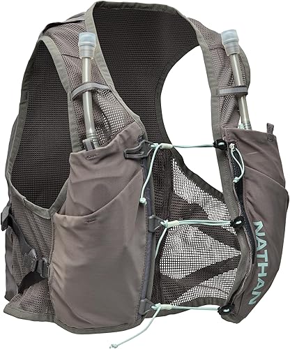 Miniatura 2 de Nathan Chaleco de hidratación para mujer, malla ligera, transpirable, frascos de 2 x 14 onzas, vejiga de 2 litros, chaleco reflectante, brisa