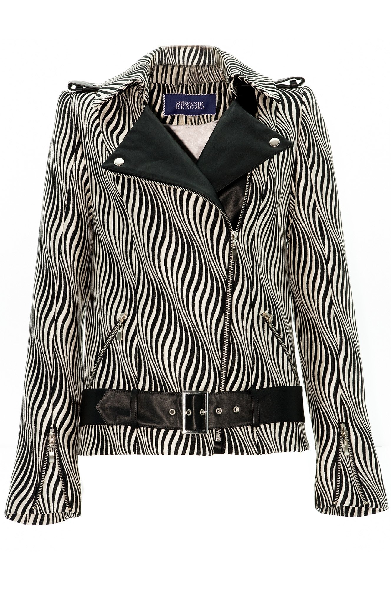Perfecto Zebra and Black Leather