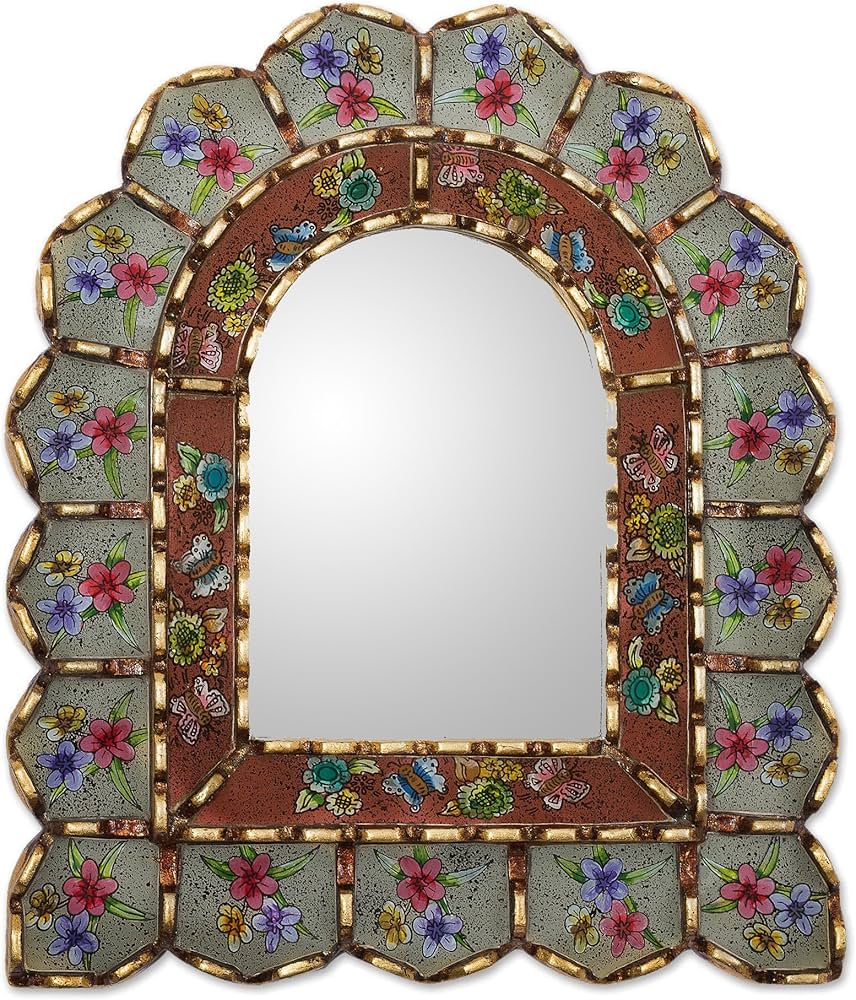 貴重 J.PRESS New Haven アメリカ製 ステンドグラス装飾ミラー 貴重 J.PRESS New Haven アメリカ製 ステンドグラス装飾ミラー