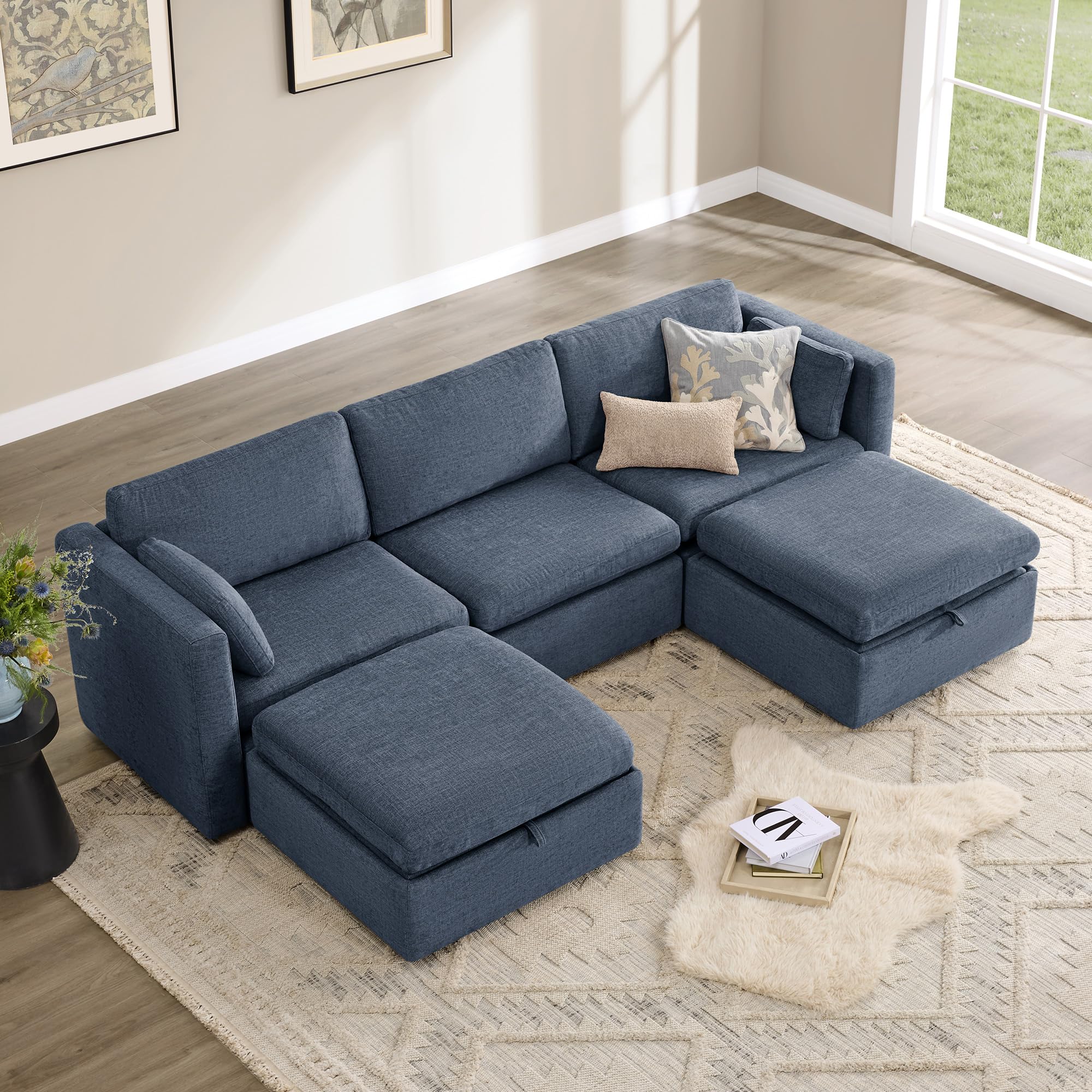 Amazon.com: CHITA Oversized Modular Cloud Sectional Sofa Set, FSC