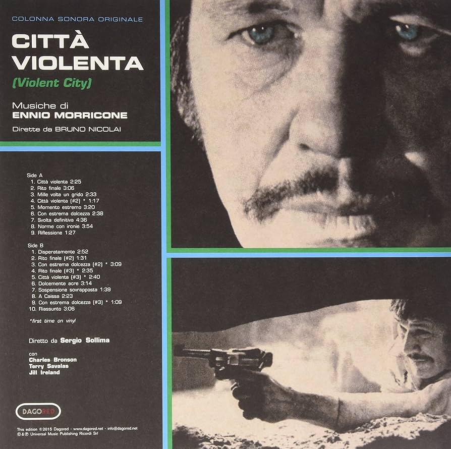 伊2LP Ennio Morricone Citta Violenta SUBOST011 Sub Ost /00660 Citta' Violenta (Vinyl): MORRICONE,ENNIO: Amazon.ca: Music