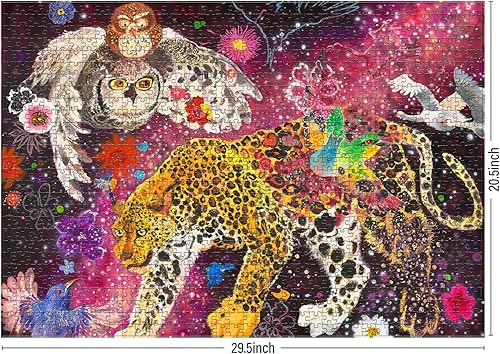 Miniatura 3 de Antelope - Rompecabezas de 1000 piezas para adultos, rompecabezas de animales cósmicos de 1000 piezas por Enzhao Liu, 20.5 x 29.5 pulgadas, acabado