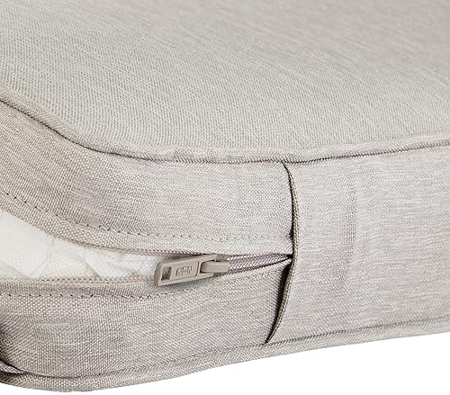 Miniatura 385 de Classic Accessories Ravenna - Cojín cuadrado para patio de 25 x 25 x 5 pulgadas, resistente al agua, con funda, para sillón de descanso, hongo