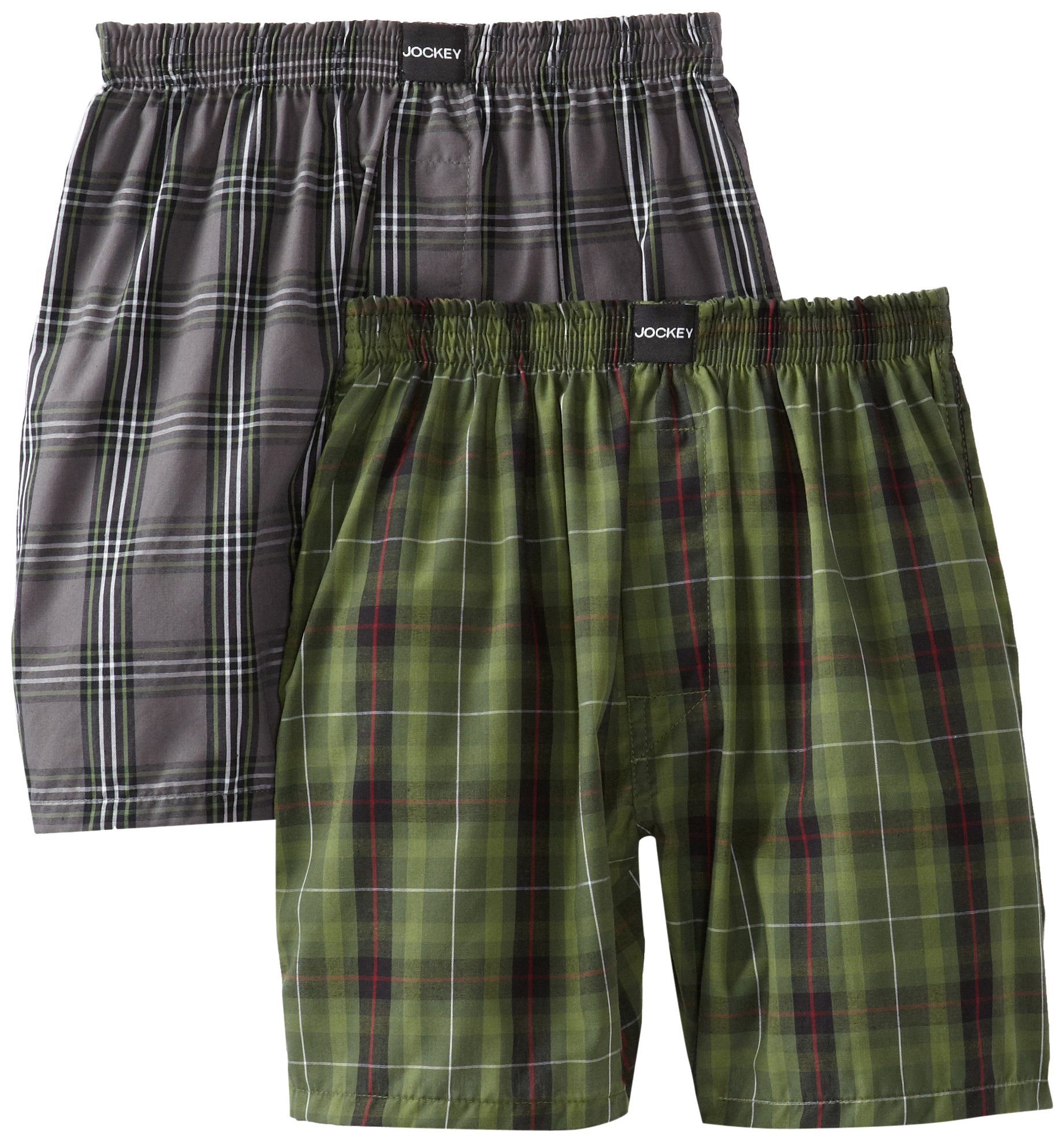 Jockey Big Boys' Modern Fit Woven Boxer 2 Pack