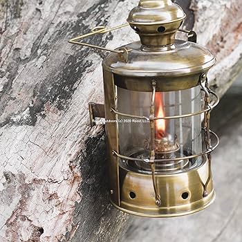 アンティーク調/ケロシンランプ/真鍮·銅· ガラス製/ランタン/2個セット Copper Oil Ship Lantern 18.5cm(銅オイルランタン シップランプ