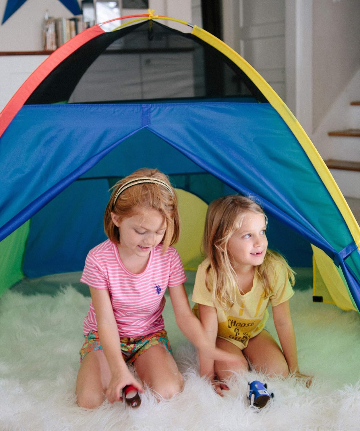 Pacific Play Tents 40205 Kids Super Duper 4-Kid Dome Tent Playhouse, 58" x 58" x 46" : Toys & Games