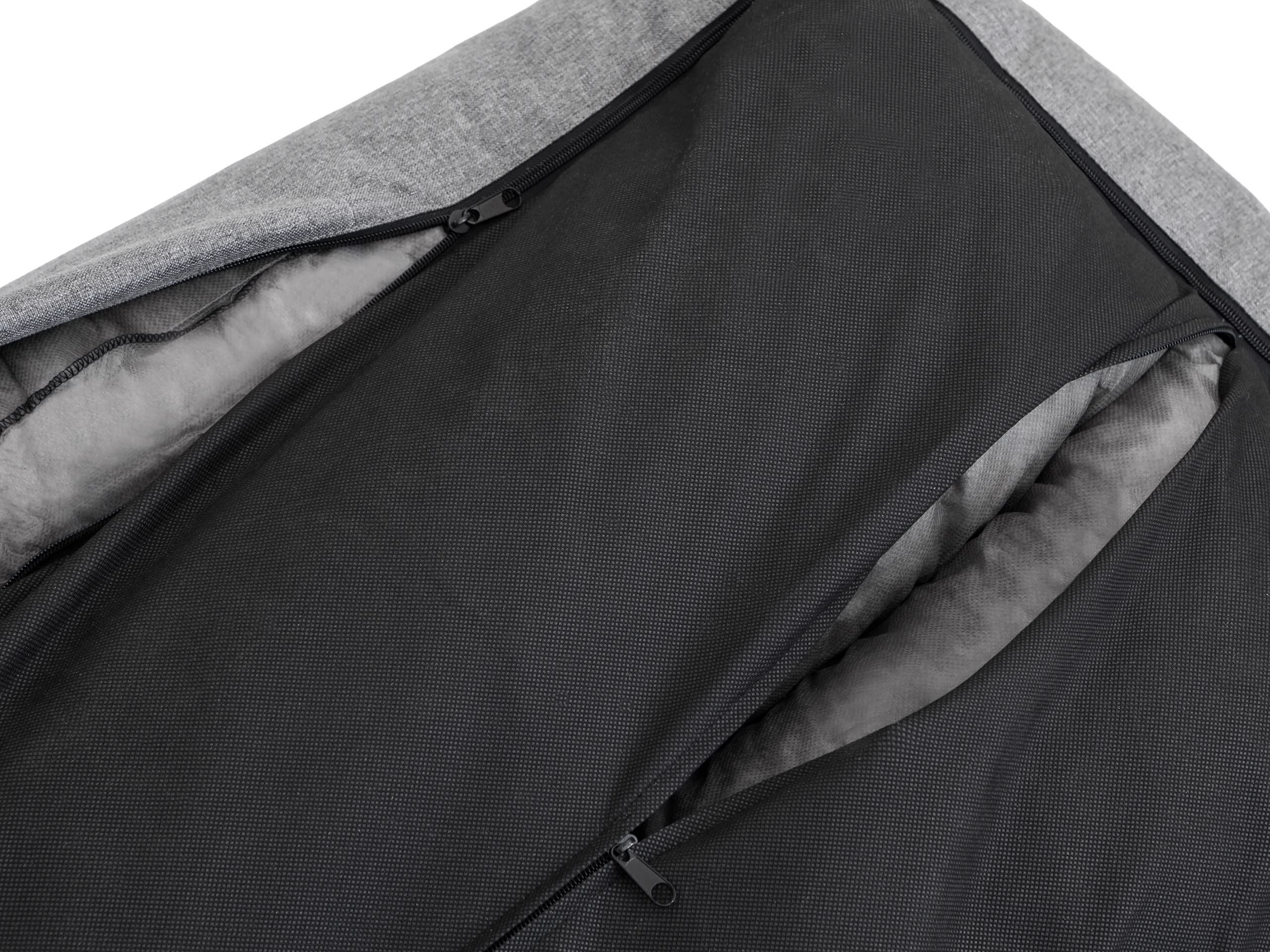 PillowPrim Cama para perros, casa de tela, cueva para gatos, caseta para perros, cesta para perros, cama para perros, camas para dormir, muebles para animales, sofá para perros, grafito, XL: 82 x 58