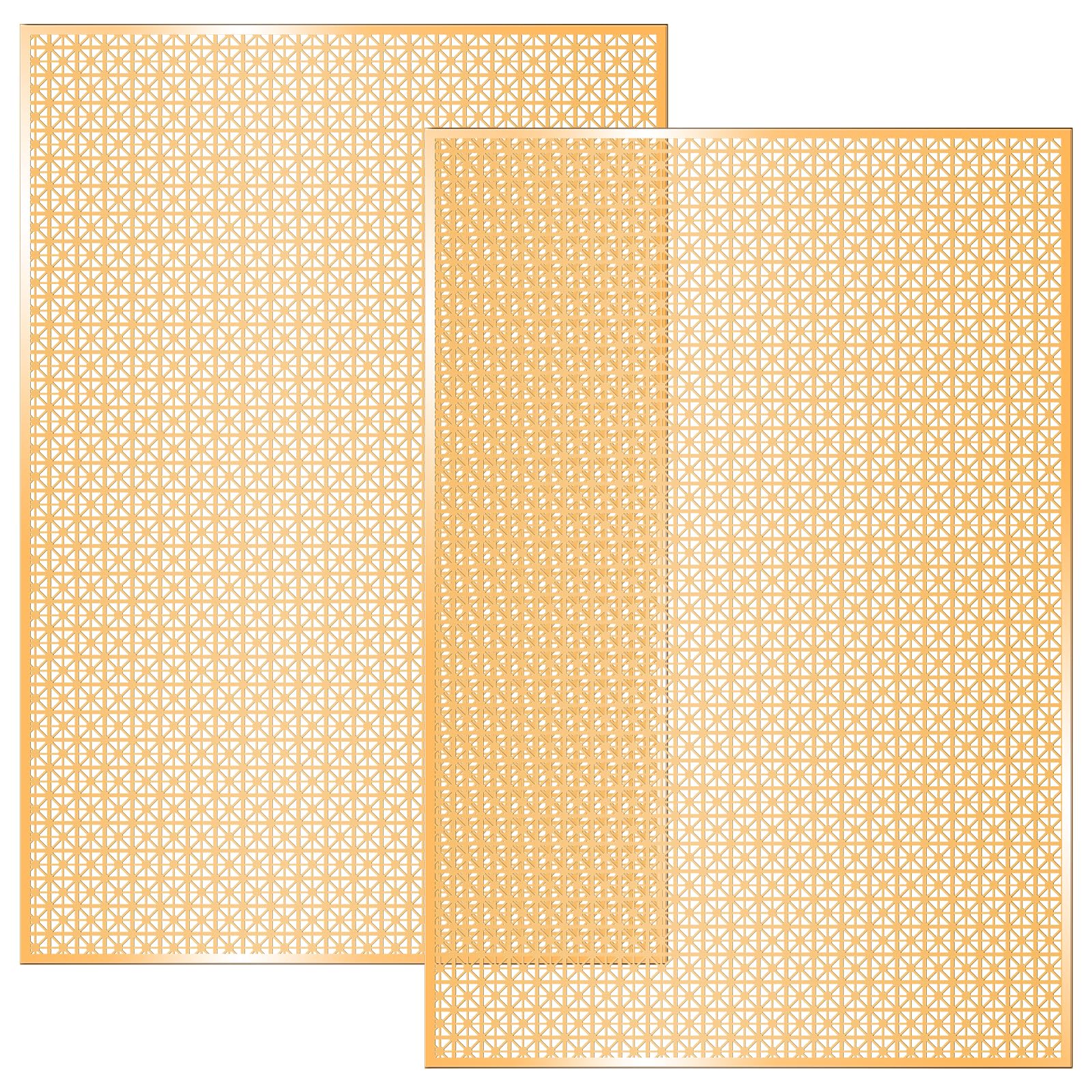 Blulu 2 Pcs Aluminum Sheet Cloverleaf 3 x 2 x 0.02 ft Gold Decorative Perforated Metal Sheet Aluminum Panels Thick Architectural Door Protector Indoor Home Wall Decor