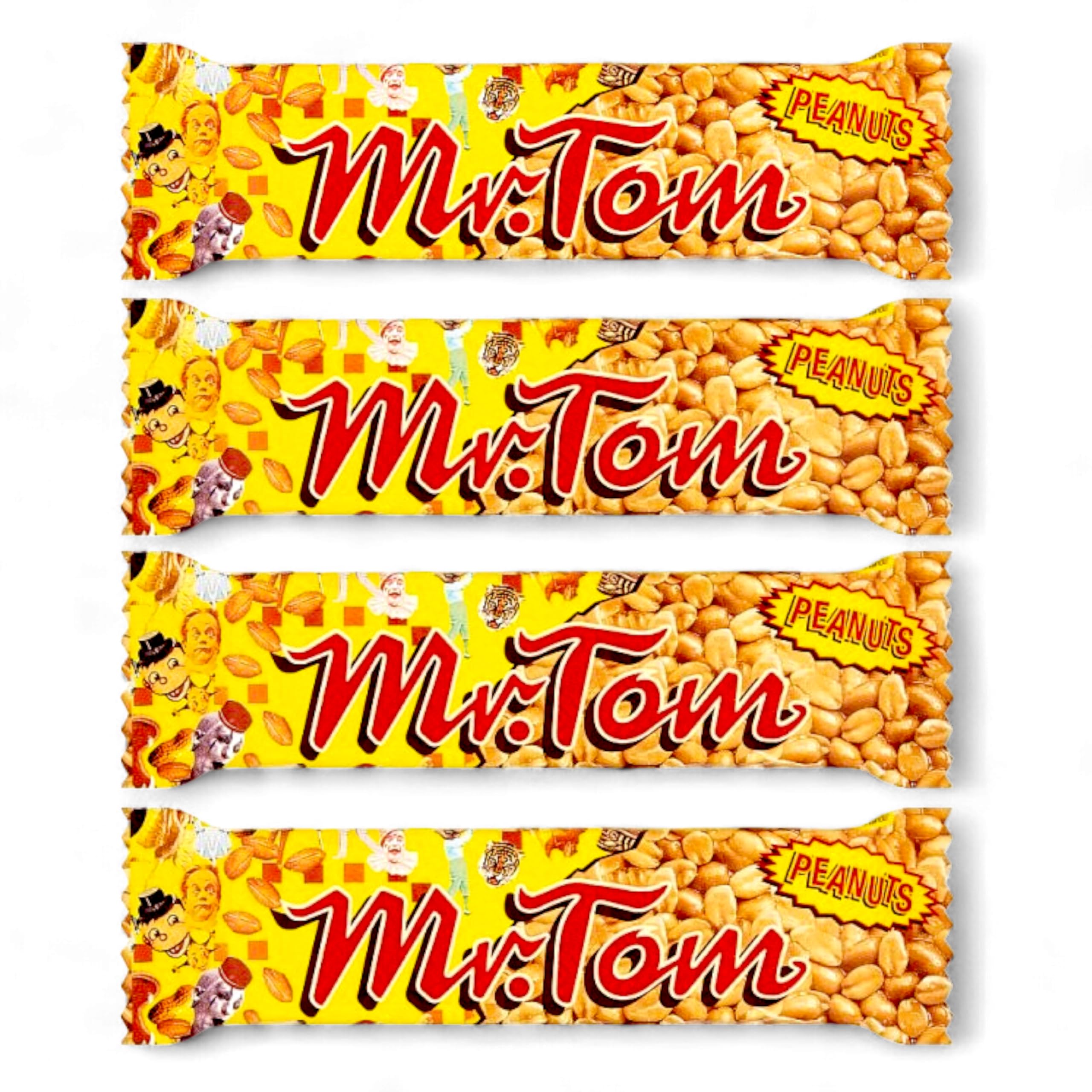 Mr. Tom Peanuts Caramel Bar - 4 Bars x 40g