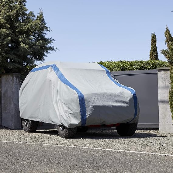 DUCKCOVERS Weather Defender SUV/Truck Cover, Fits SUVs or Trucks with Shell or Bed Cap up to 17 ft. 6 in. L