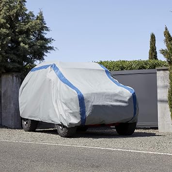 DUCKCOVERS Weather Defender SUV/Truck Cover, Fits SUVs or Trucks with Shell or Bed Cap up to 17 ft. 6 in. L