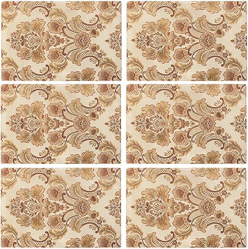 Miniatura 10 de Modern luxury flores de damasco, tela de Jacquard Cuadro camino de mesa y bufandas con múltiples borlas