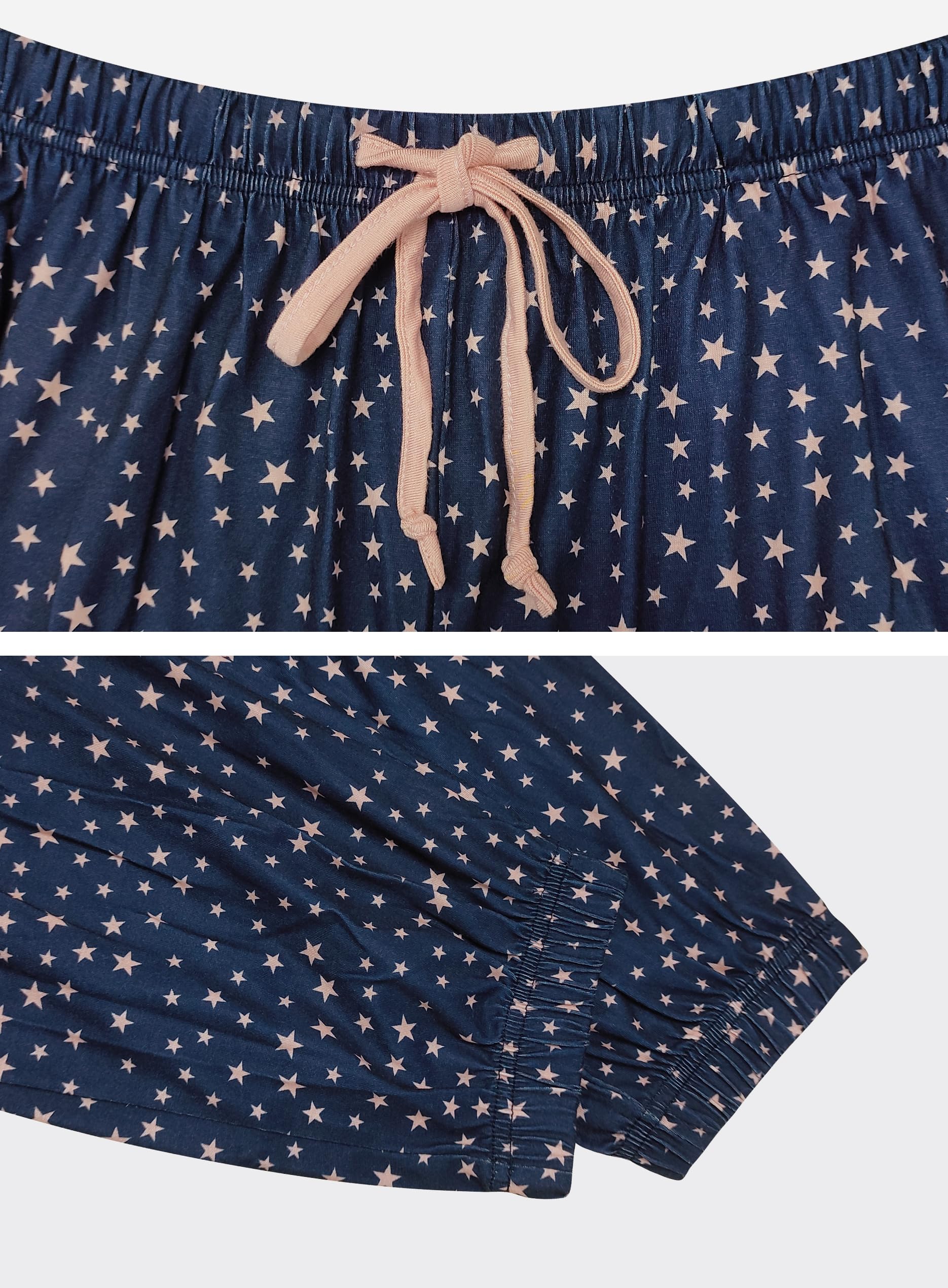 Lovasy Pigiama Donna Manica Lunga Pantaloni Lunghi Casual Scollo a V Top con Motivo a Pois Carino con Tasca Due Pezzi