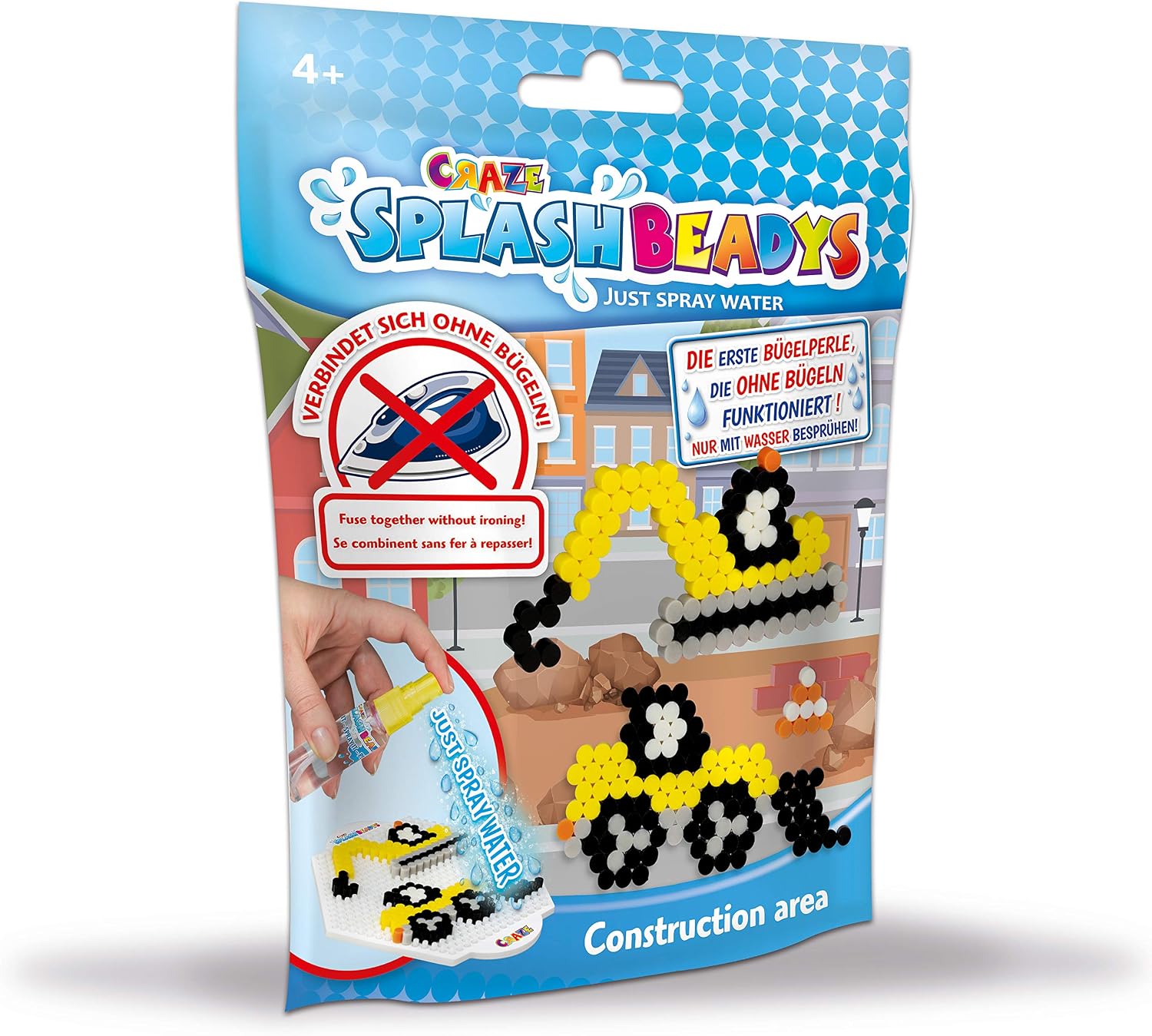 Craze Splash Beadys Assorted Shapes Colored Beads Kids Crafts Non-Iron Beads Assorted Designs (Packaging May Vary)
