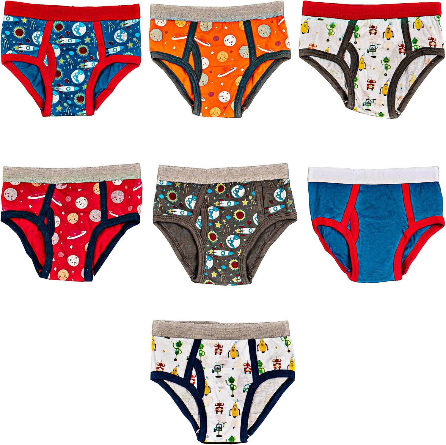 ITALIAN APPAREL - Toddler & Boys BRIEF Comfort Flex Waistband Boxer Briefs 100% Cotton IMPORTED underwear boy boxer training