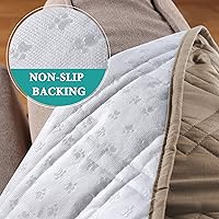 Vista 4 de Turquoize Funda para sofá impermeable para mascotas y niños, protector de muebles con parte trasera antideslizante, lavable a máquina.