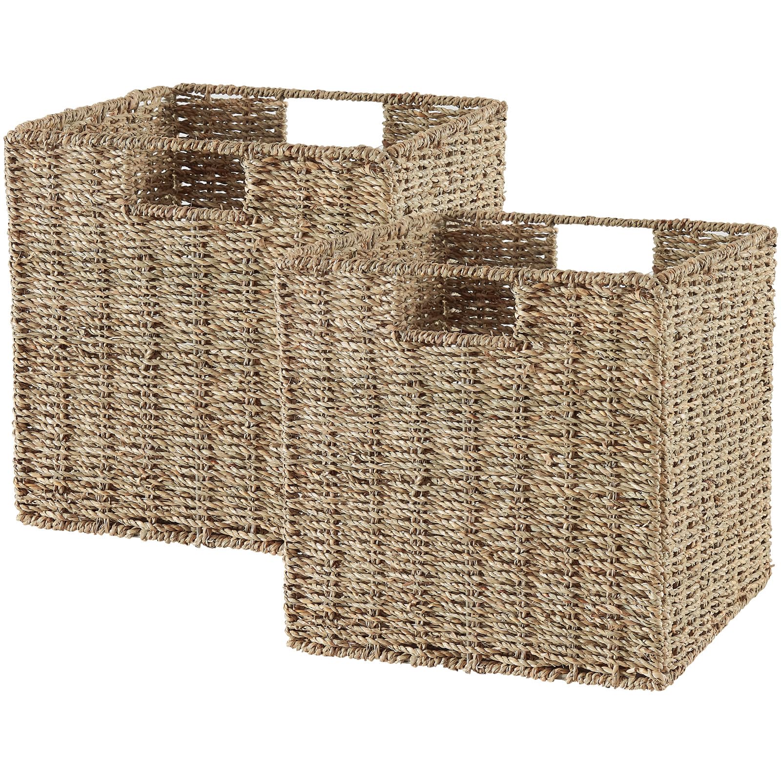 【ハイアンドシーク】SPECTRUM L BASKET【Ｓ2個セッ Amazon.com: Vagusicc Wicker Storage Basket, Set of 2 Seagrass