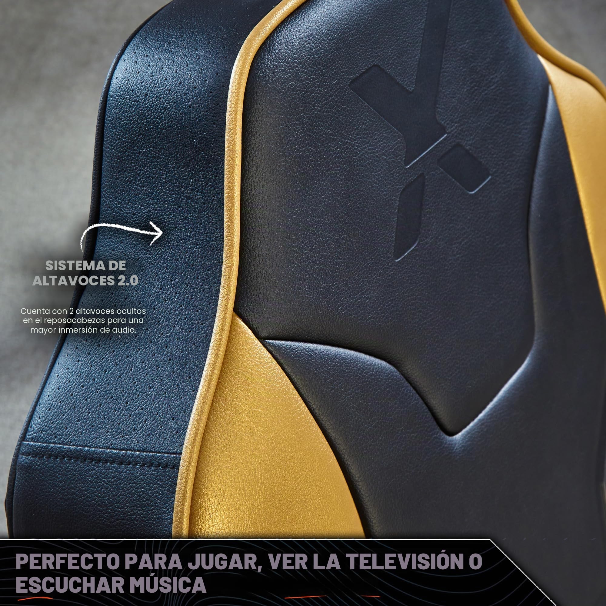 X-Rocker Shadow - Silla de juegos para niños y jóvenes, balancín de suelo de audio 2.0, asiento oscilante plegable bajo con 2 altavoces de sonido estéreo, asiento acolchado de espuma para juegos para