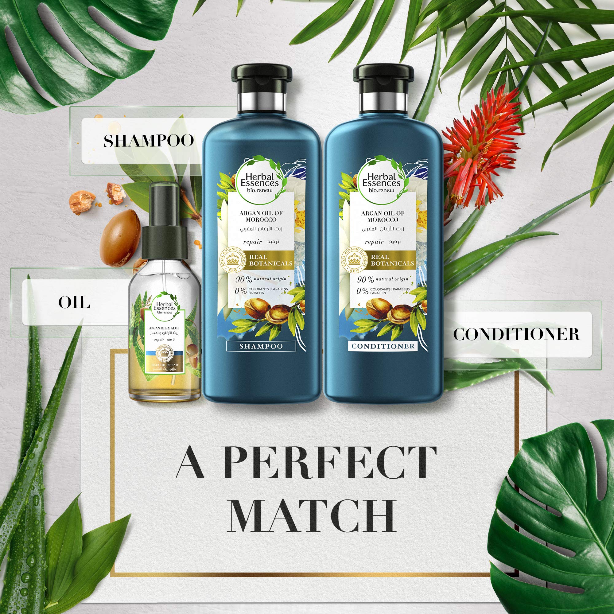 Herbal Essences Argan Oil of Morocco Shampoo & Conditioner with Argan