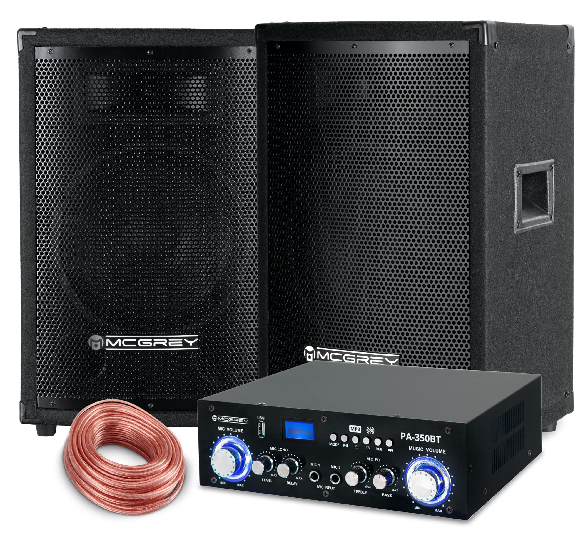 McGrey PA set completo PowerDJ-1500 800W