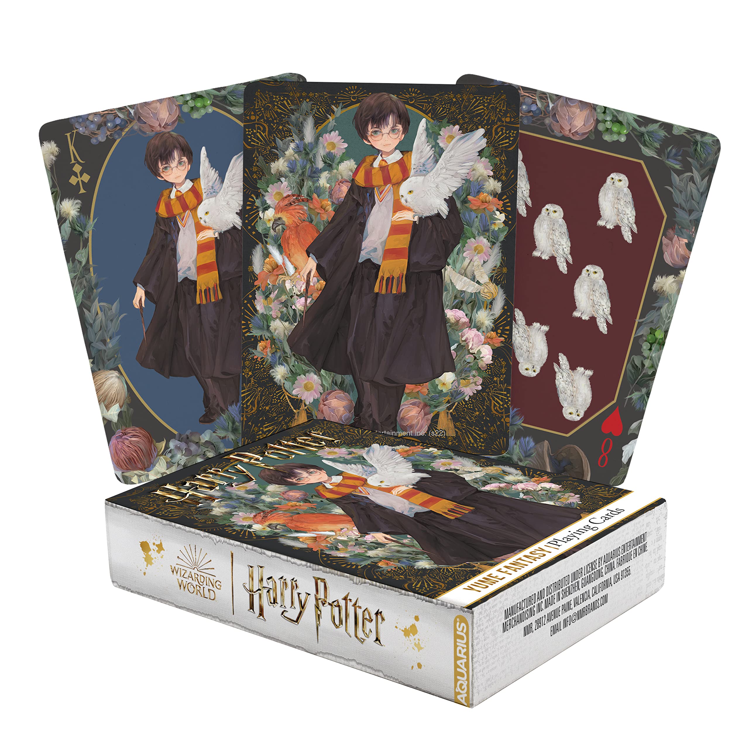 AQUARIUS Harry Potter Playing Cards - Harry Potter Themed Deck of Cards for Your Favorite Card Games - Officially Licensed Harry Potter Merchandise & Collectibles, Brown, White, Orange, 2.5 x 3.5
