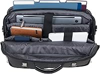 Vista 29 de Kenneth Cole REACTION Show Business - Bolsa de mensajero de cuero colombiano para portátil de negocios de 16 pulgadas