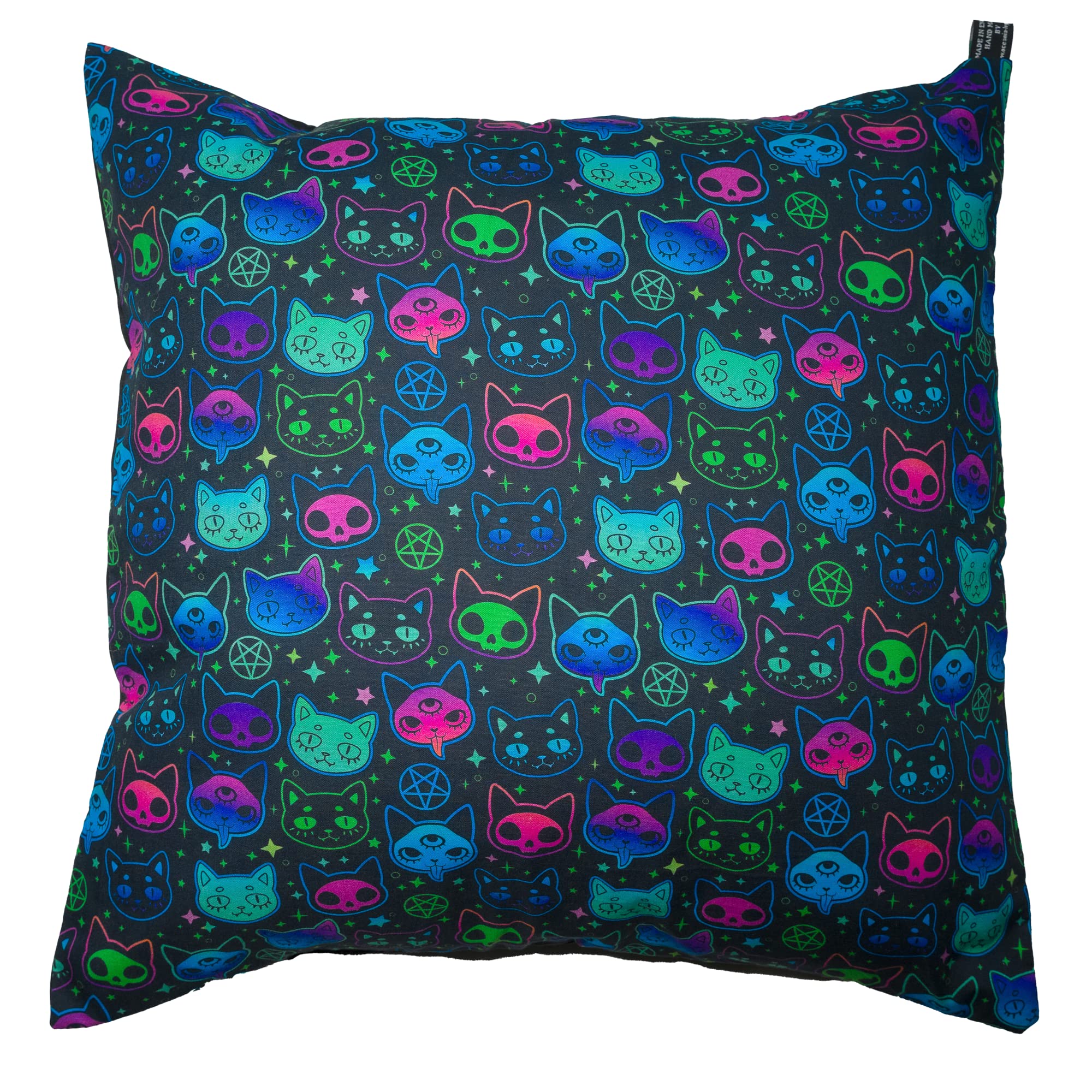Neon Cats Cushion Covers - fits and 18" square cushion paid โ image 1
