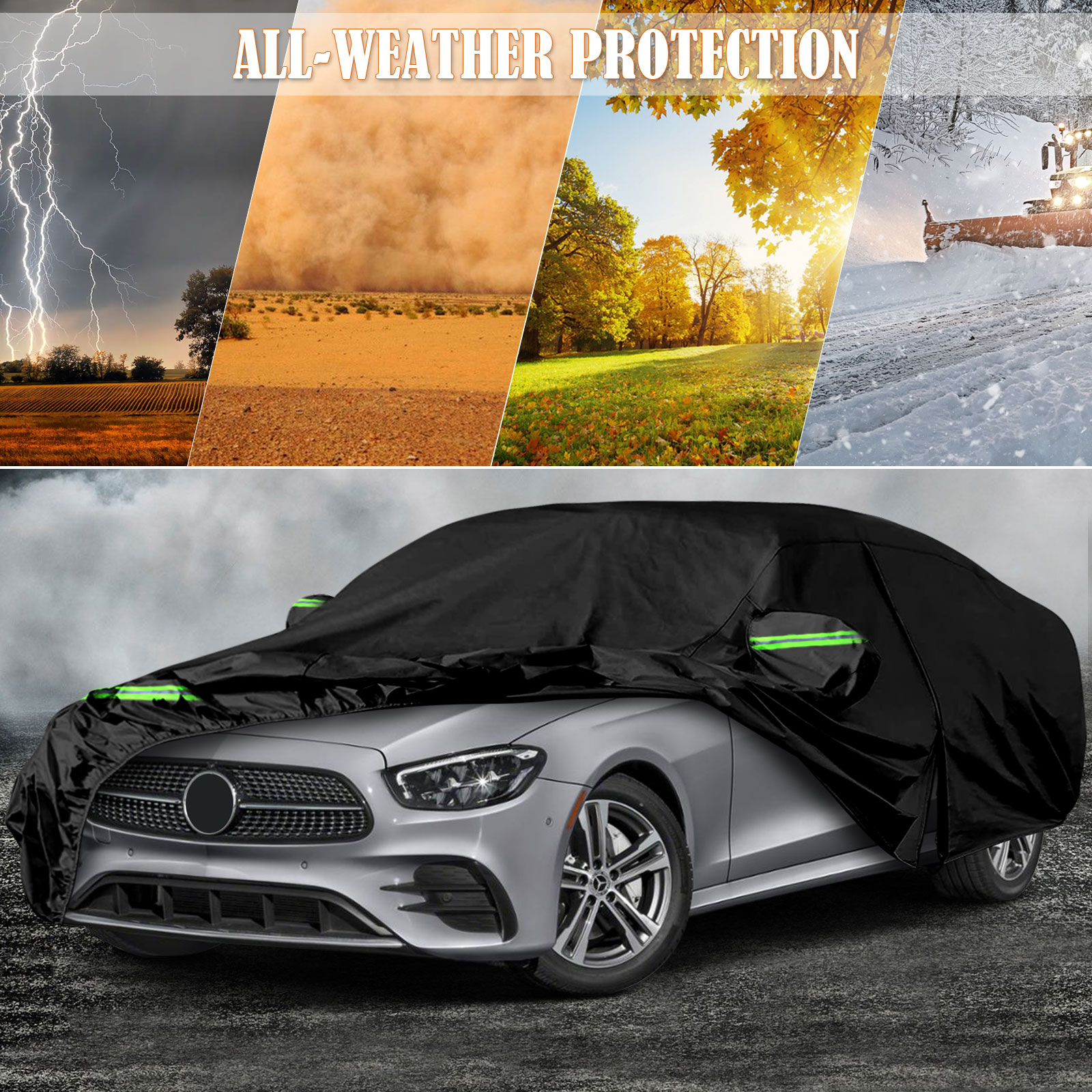 Volledige autohoes,voor Mercedes Benz/AMG GLC SUV X254 X253 GLC 53 43 2015-2023,stofdicht,ademende regen- en vorst-UV-hoes,bescherming tegen alle weersomstandigheden,C-OB Volledige autohoes,voor Mercedes Benz/AMG GLC SUV X254 X253 GLC 53 43 2015-2023,stofdicht,ademende regen- en vorst-UV-hoes,bescherming tegen alle weersomstandigheden,C-OB