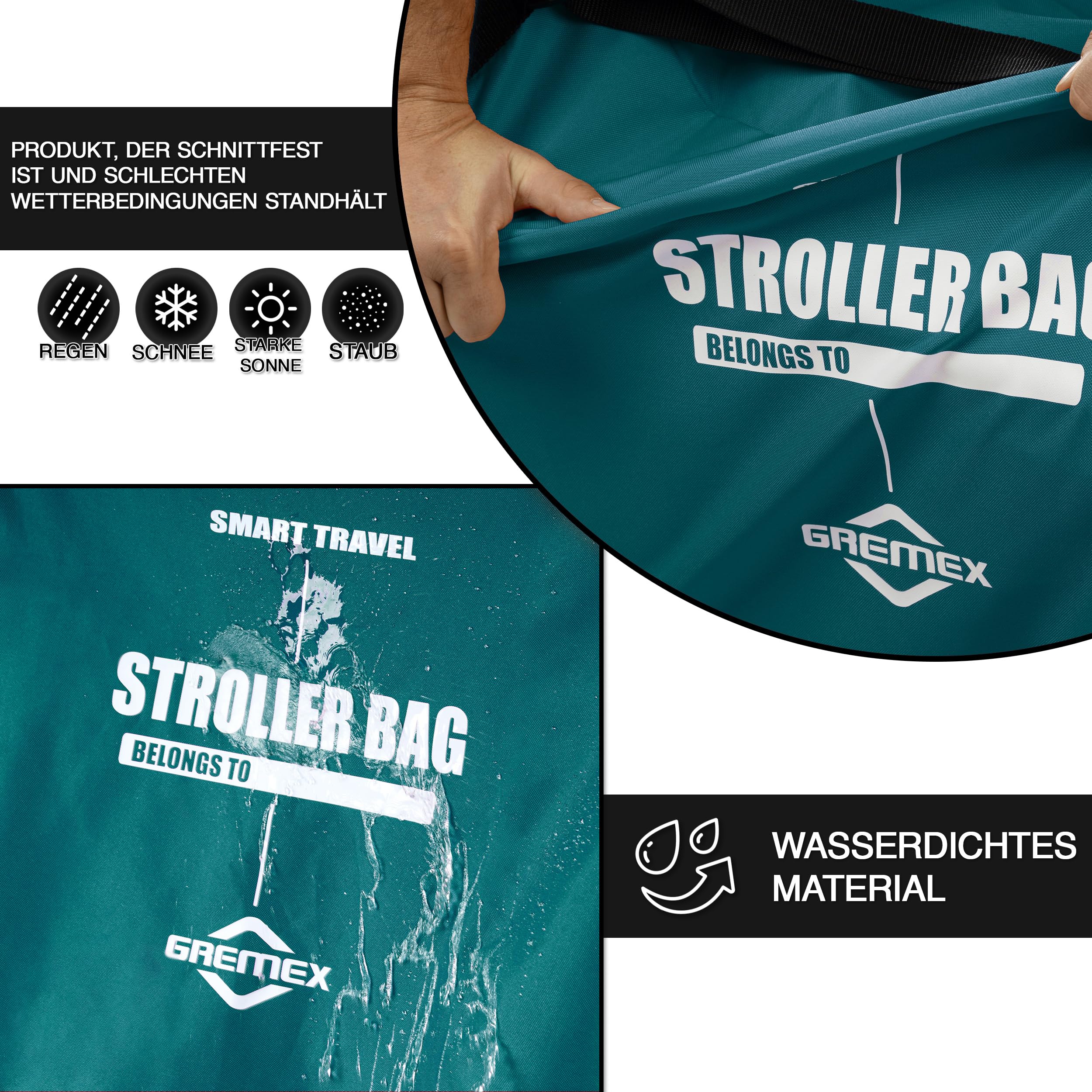 Transporttasche Kinderwagen Universelle - Kinderwagen Transporttasche Flugzeug - Kinderwagen taschehülle Flugzeug - Wasserdichter Reißfester Kinderwagen Tasche Flug - Kinderwagen Tasche Groß