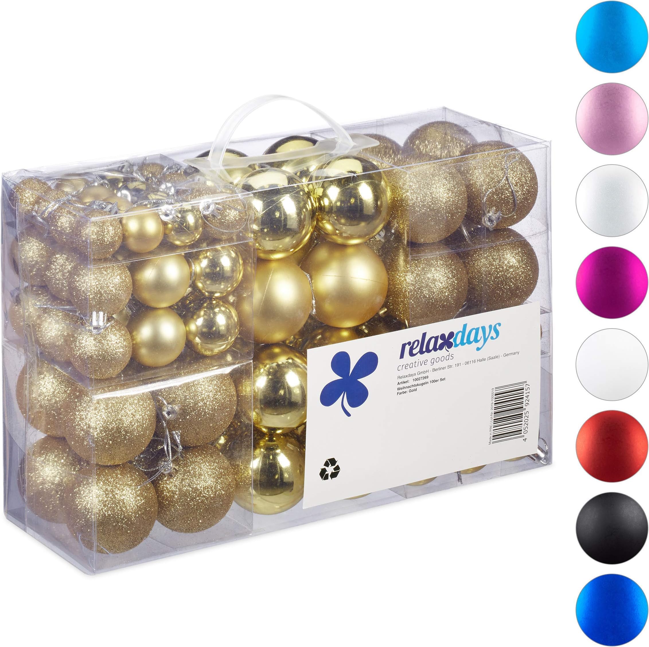 44 Pcs Boules De Noël En Plastique Incassable - Décoration Sapin - 4