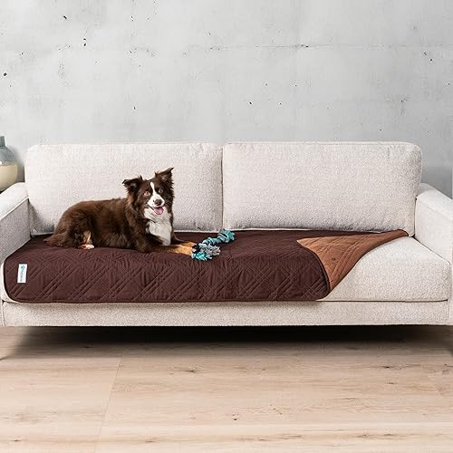 PetAmi Manta impermeable para perros protector de muebles manta acolchada antideslizante para mascotas para sofá cama perros gatos resistente al