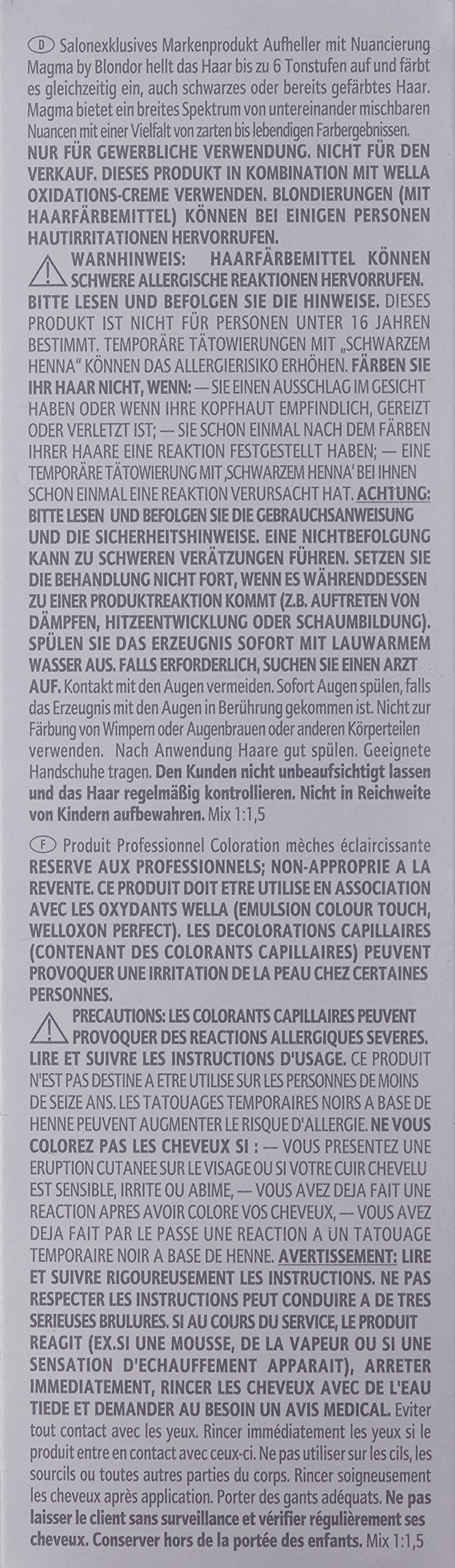 Wella Magma by Blondor/ 07 plus natur-braun dunkel, 1er Pack, (1x 0,12 kg)