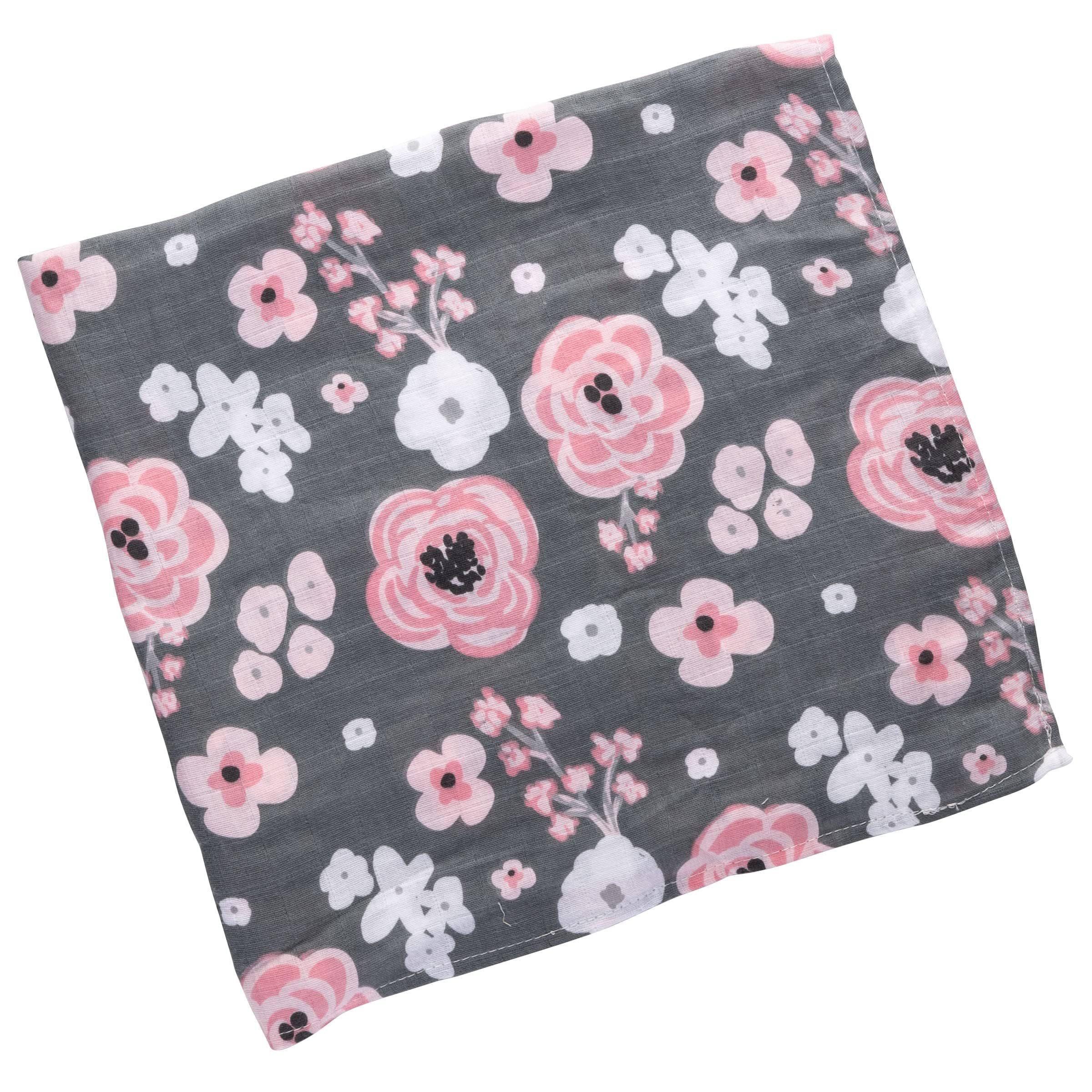 Stephen Joseph 100% Cotton Muslin Swaddle Blanket - 47x47 Inch Oversized Baby Receiving Wrap - View #9