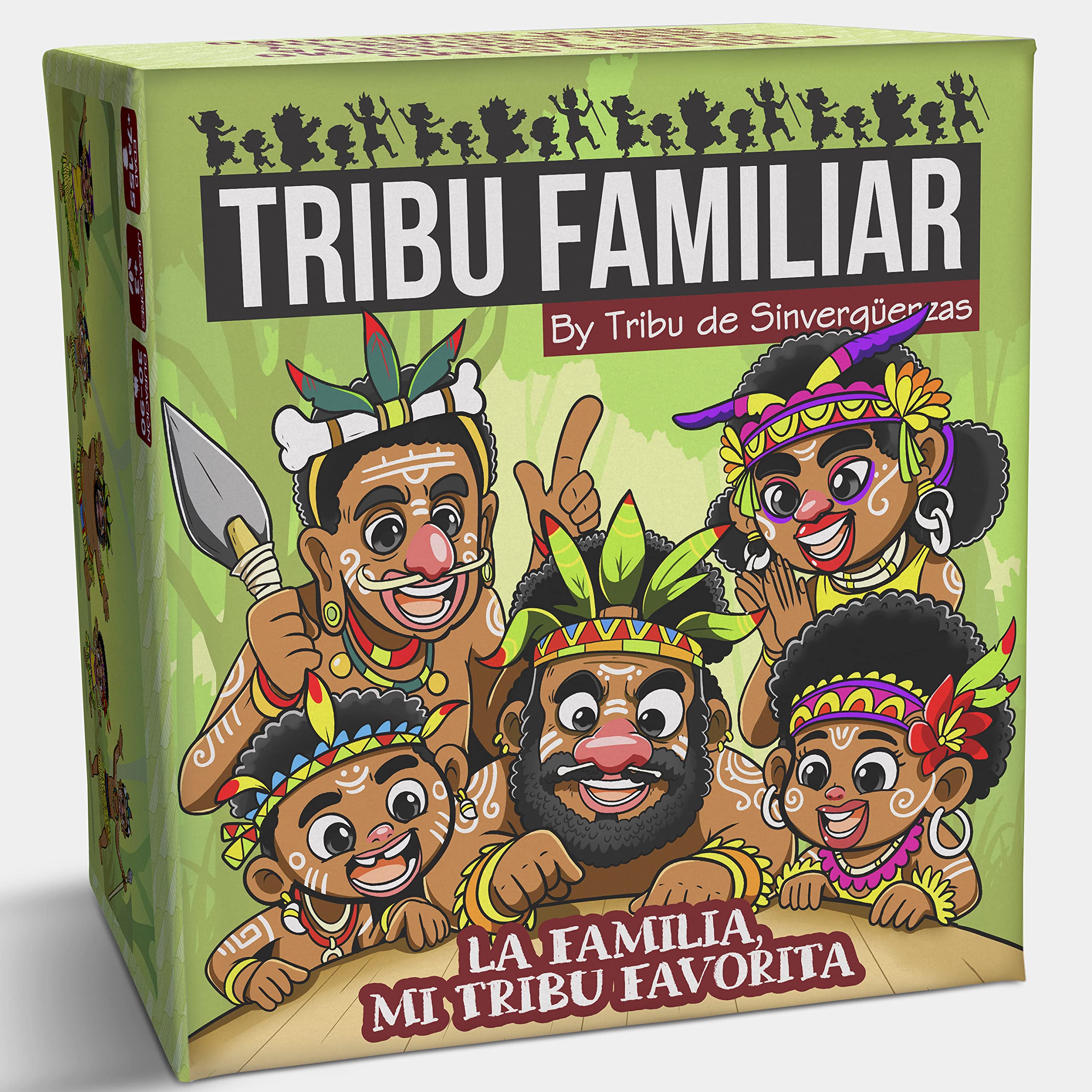 TRIBU DE SINVERGÜENZAS Tribu Familiar ‍‍‍ | Juegos de Mesa para Reírse a Carcajadas - para Niños y Padres y Toda la Familia –Regalos Originales