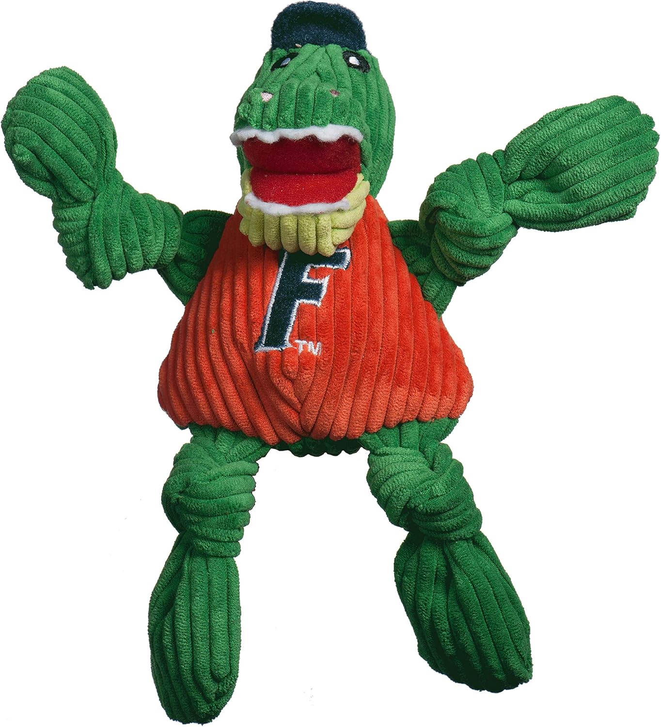 Juguete de Peluche HuggleHounds Knottie para Perros, Squeaky, Florida Albert Gator, Pequeño