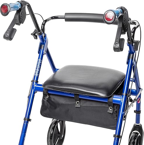 Miniatura 6 de Hugo Elite Andador con ruedas y asiento, 700-959E, Azul, 1, 1