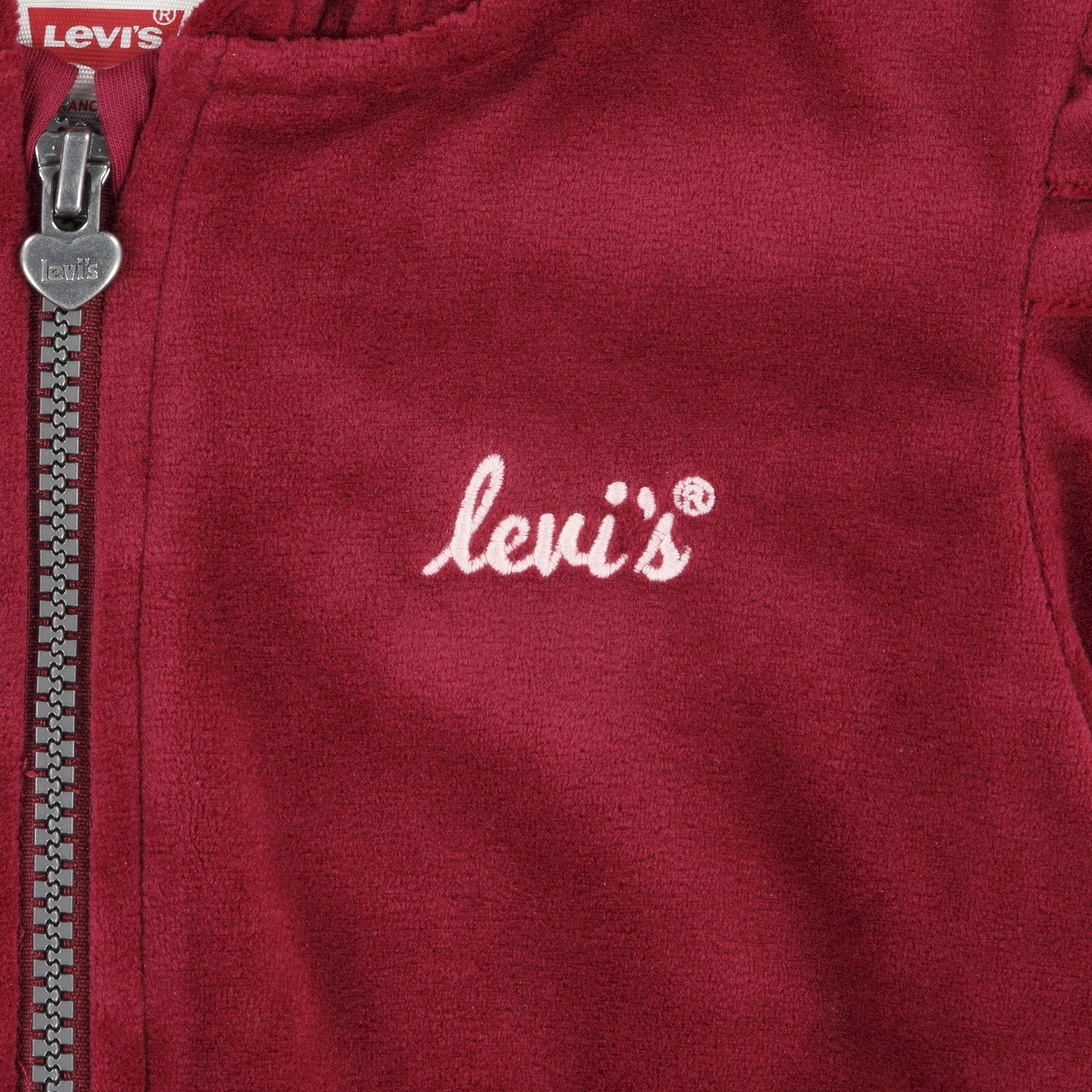 Levi's Kids Bluza z kapturem dla dziewczynek, Rhododendron Levis, 6 lat