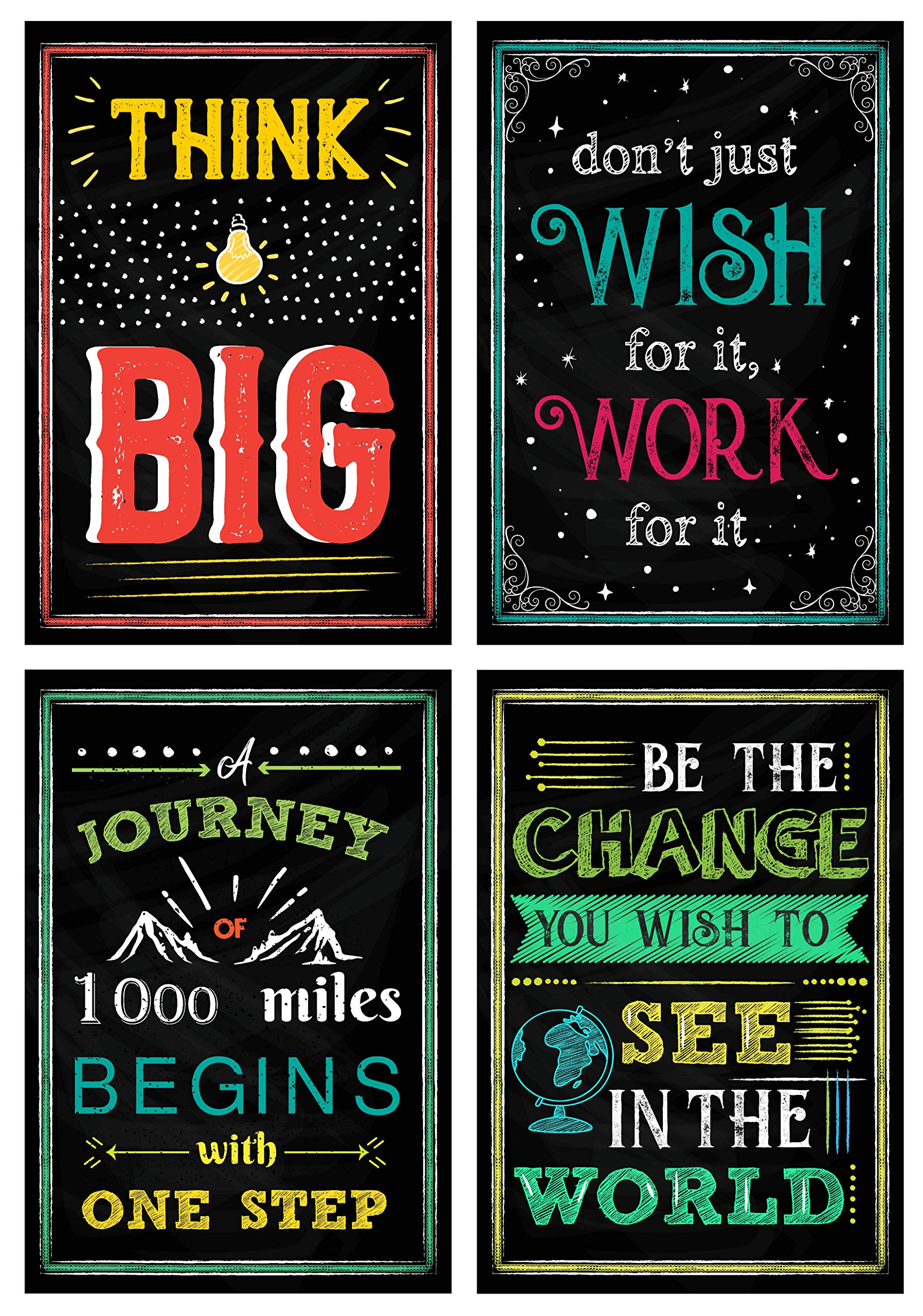 Buy L & O Goods Motivational Posters for Classroom & Office Decorations