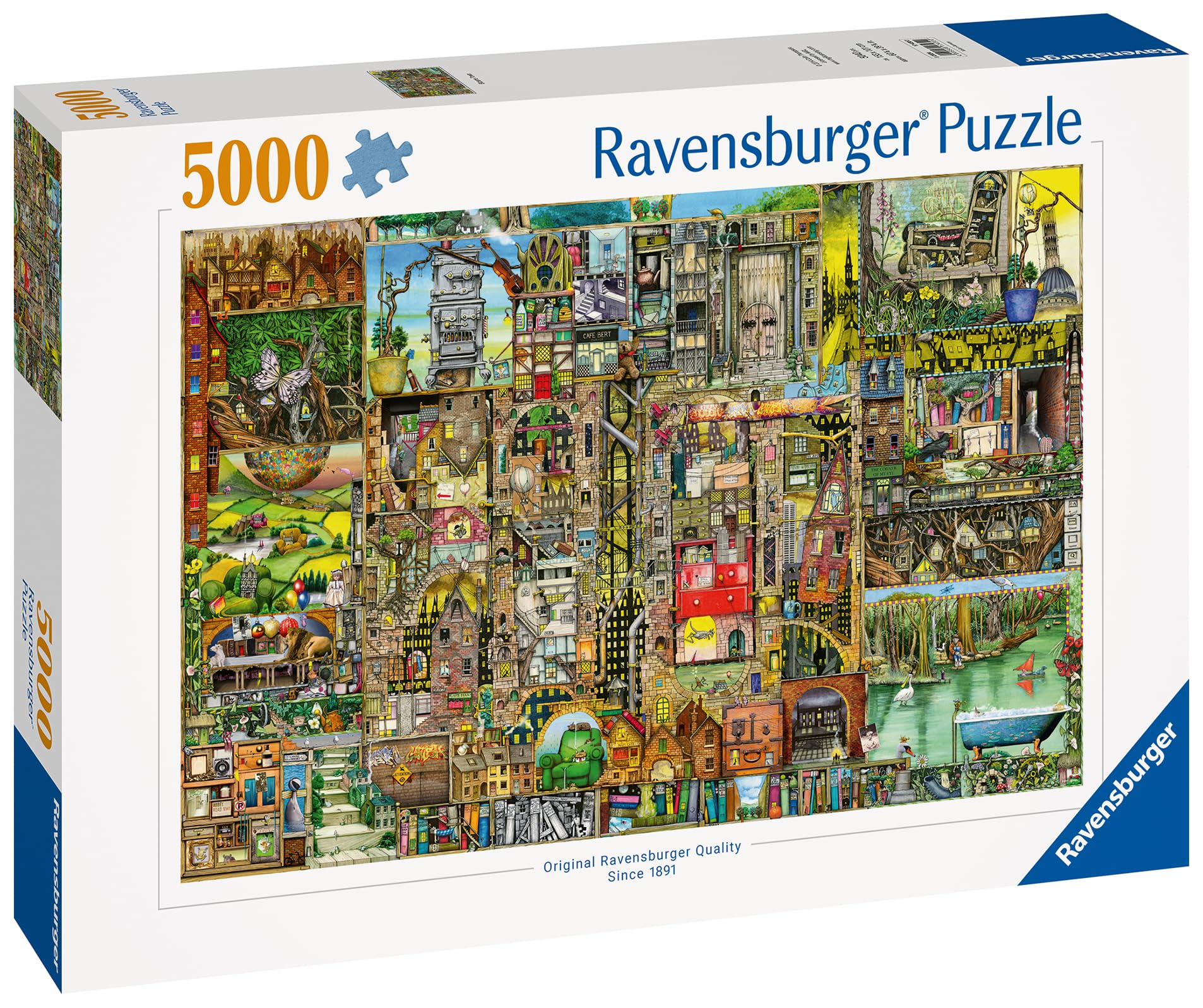 Ravensburger Puzzle 17430 - Skurrile Stadt - 5000-Teilig