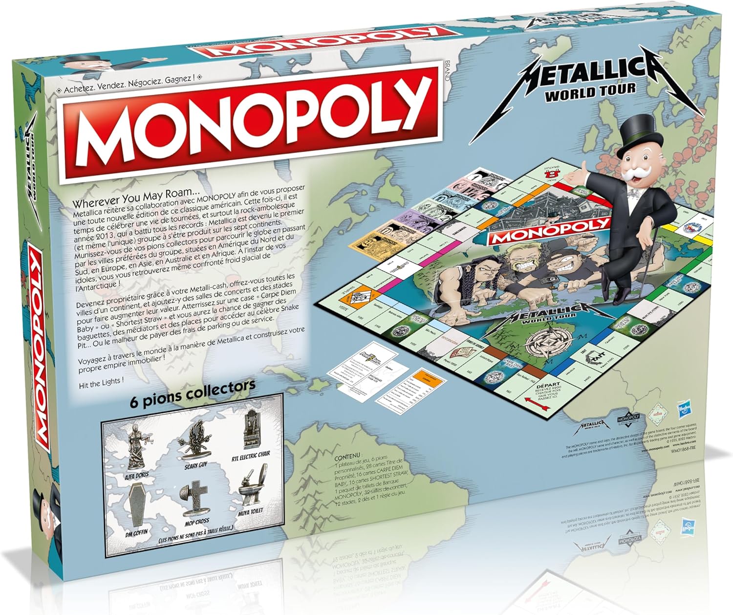 Winning Moves - MONOPOLY METALLICA - Board game - Board game - 2 to 6 players - French version