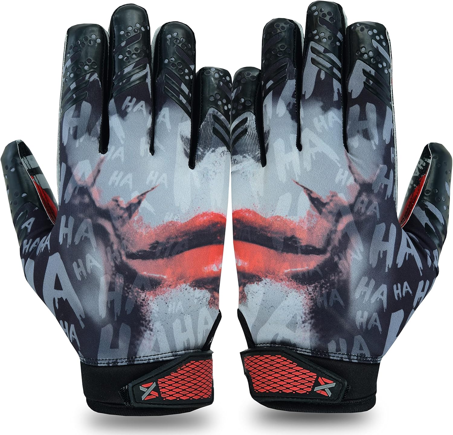 Xero Wears Clown Football GlovesTacky Grip Youth & Adult