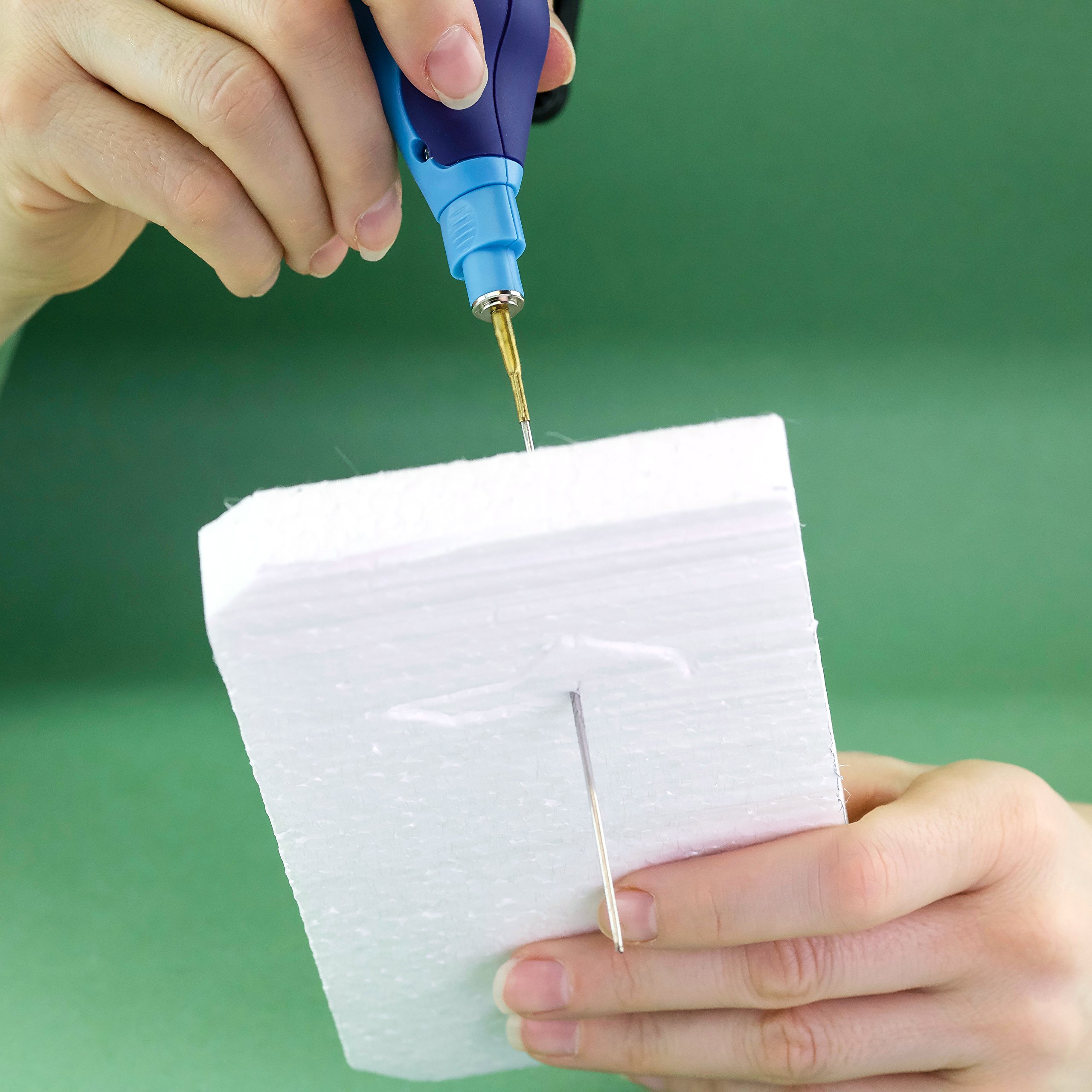 Modelcraft PSS1060 3-in-1 Hot Wire Cutter/Knife and Stencil Burner Tool - Blue/Silver