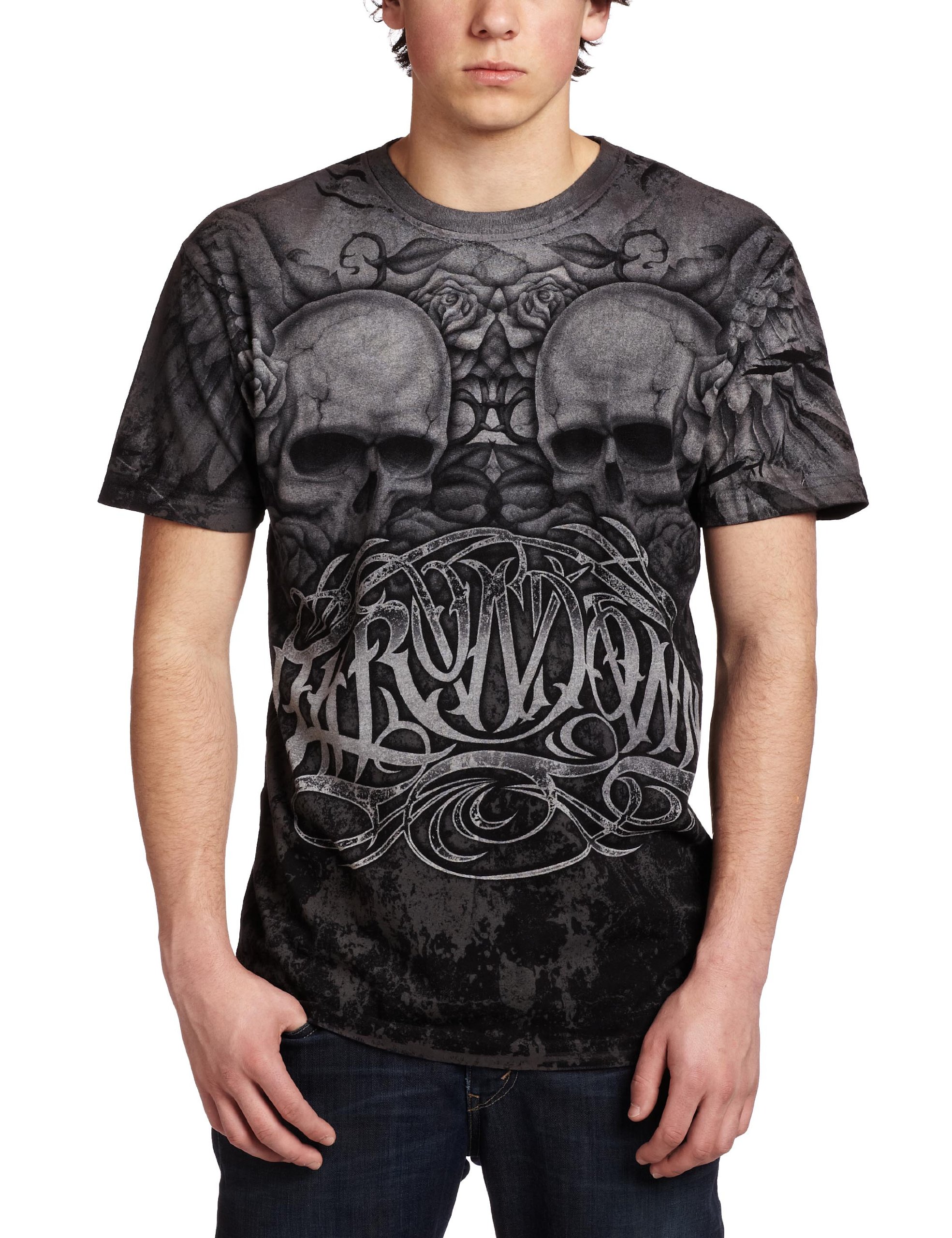Throwdown by Affliction Men's Hazard Short Sleeve T-Shirt