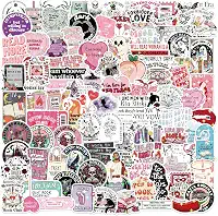100 peças adesivos Bookish, leitura e marcador de livro, decalque de vinil resistente à água para laptop, garrafa de água, Kindle/E-Reader, diário, planejador, presentes para amantes de
