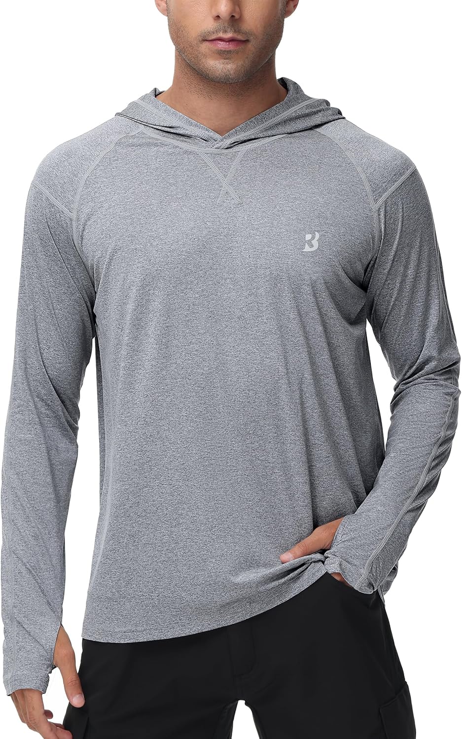 Roadbox Mens UPF 50+ Fishing Shirts, Long Sleeve UV Sun Hoodie, Hiking Running Swim Athletic Workout Shirt Roadbox Mens UPF 50+ Fishing Shirts, Long Sleeve UV Sun Hoodie, Hiking Running Swim Athletic Workout Shirt